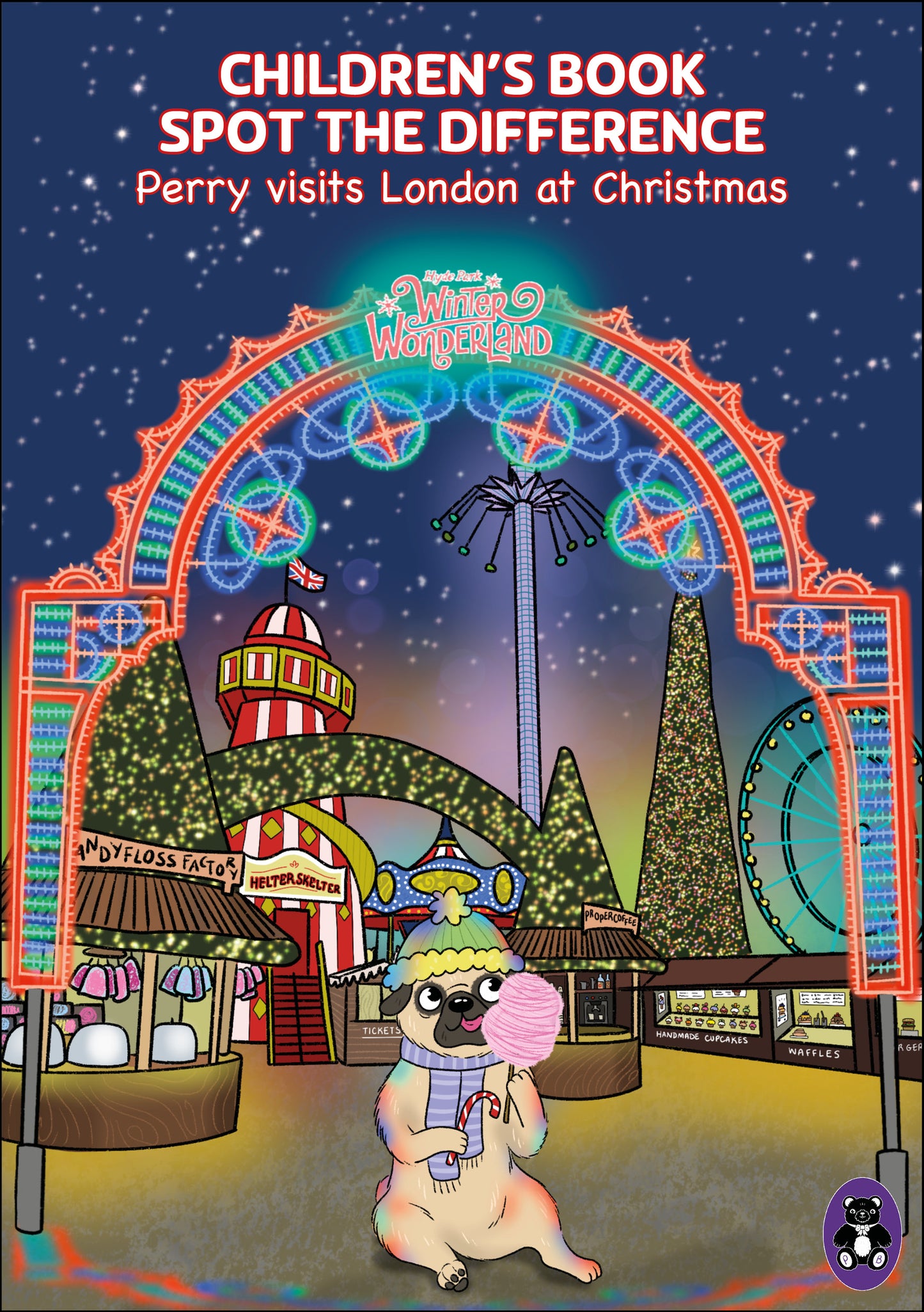 Spot the Difference Book - Perry visits London at Christmas