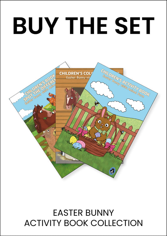 Easter Bunny visits Animal Farm (Children's Activity Book Collection)