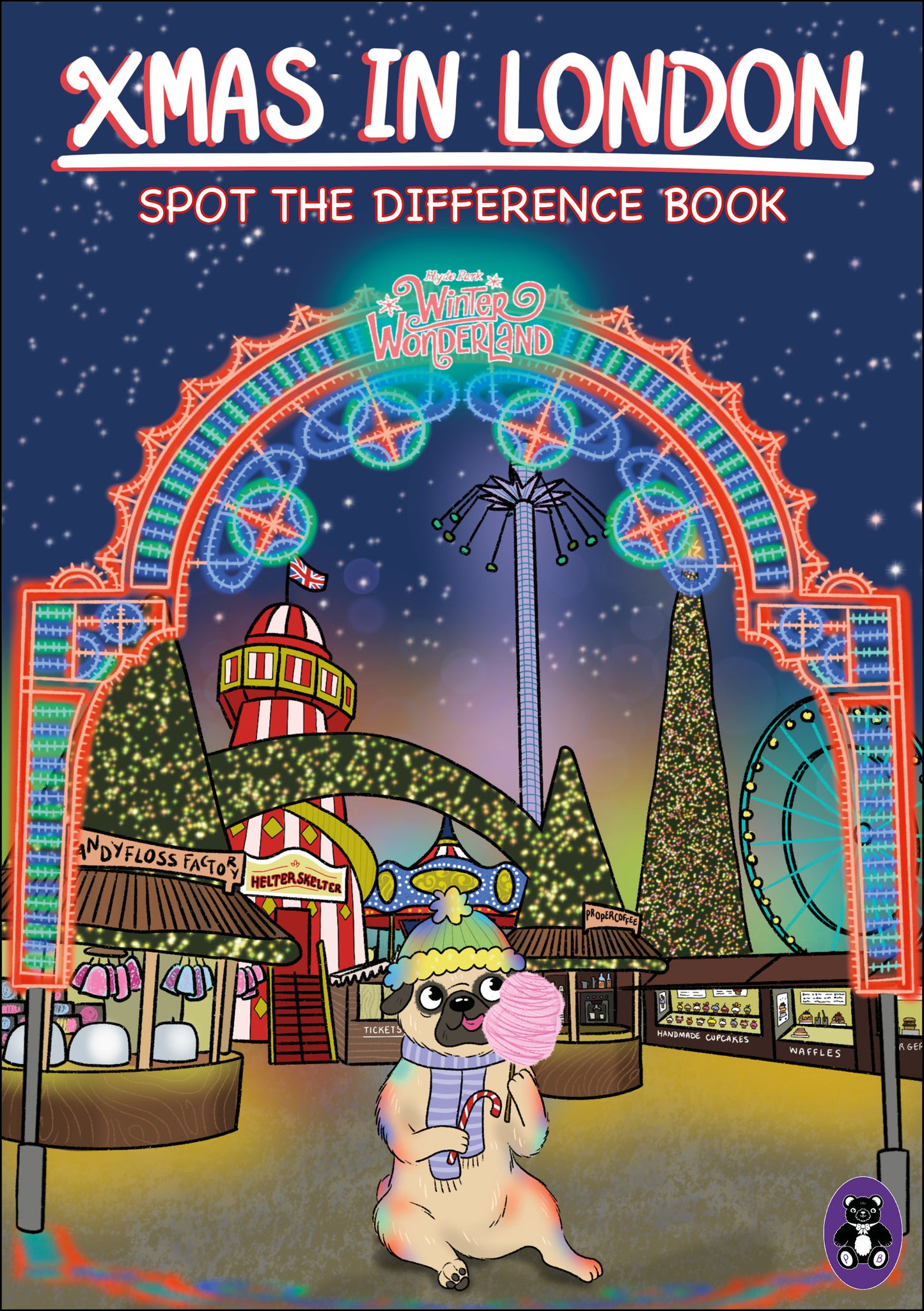 Spot the Difference Book - Perry visits London at Christmas