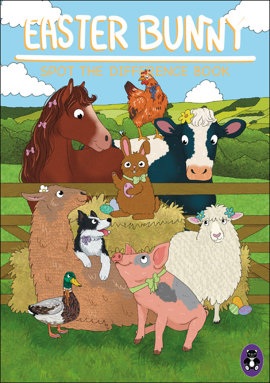 Easter Bunny visits Animal Farm (Children's Spot the Difference Book)