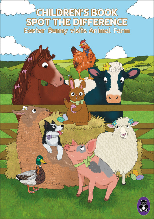 Easter Bunny visits Animal Farm (Children's Spot the Difference Book)